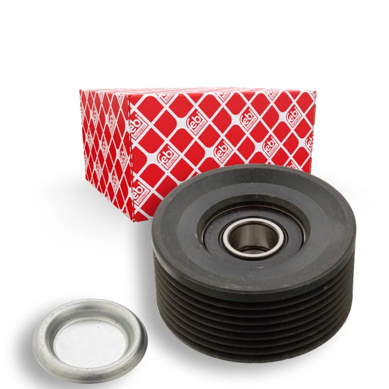 Image of Deflection / guide pulley, V-ribbed belt FEBI BILSTEIN 104088