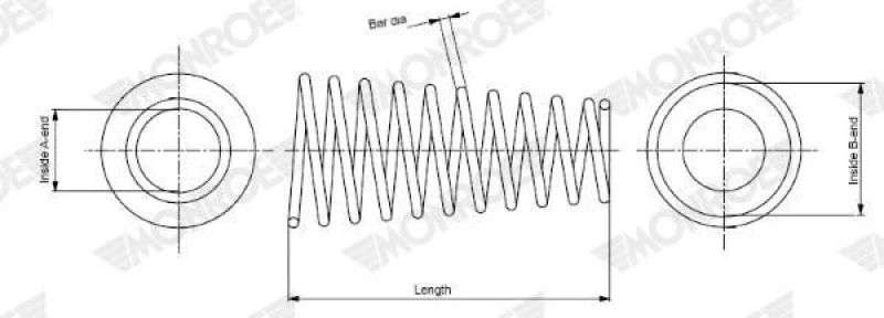 Image of MONROE Coil spring MONROE SP4109