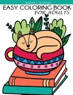 Image of easy coloring book for adults beautiful simple designs for seniors and begi