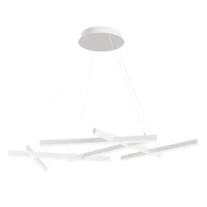 Image of Line Integrated LED Ceiling Pendant Lamp White