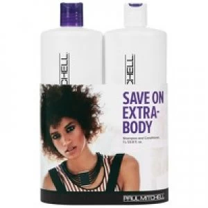 image of Paul Mitchell Extra Body Extra Body Daily Shampoo 1000ml and Daily Rinse 1000ml