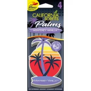 image of California Car Scents Monterey Vanilla Car Air freshener (Case Of 4)