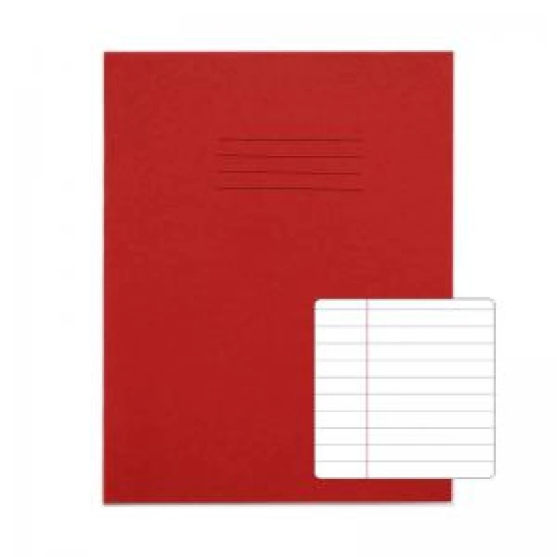 Image of VEX678 - 33 - 0: RHINO 9 x 7 Exercise Book 64 Page F8M Red (Pack of 100)