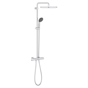 Image of Chrome Thermostatic Mixer Shower System - Grohe Vitalio Start