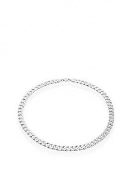 Image of Beaverbrooks Silver Curb Mens Chain