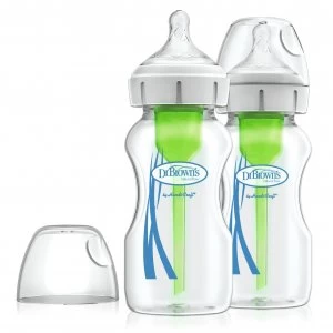 Dr Browns Options+ 2 Anti Colic Glass Baby Bottles - 270ml