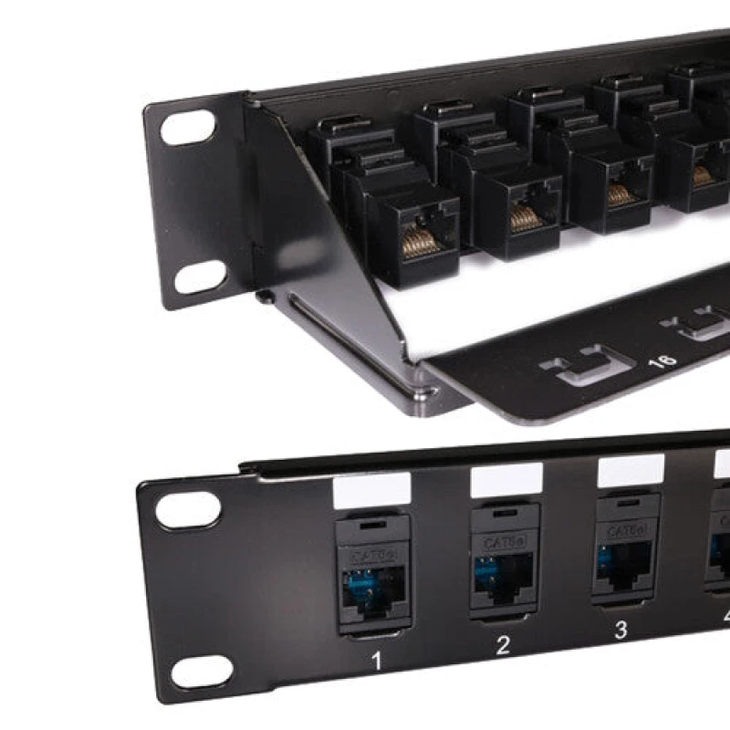 Image of Cablenet Cablenet 16 Port Cat5e UTP 1u Coupler Panel 72-3384
