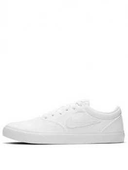 Image of Nike Sb Charge Canvas, White/White, Size 11, Men