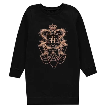 Image of Firetrap Bardot Sweater Dress Junior Girls - Jet Black