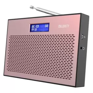 image of Majority Histon Portable DAB+ Radio - Rose Gold