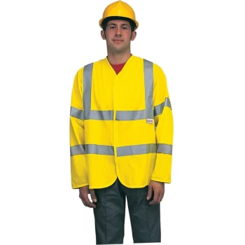 Image of Hi-vis Medium Lightweight Yellow Jacket EN471 - Tuffsafe