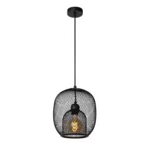 Image of Jerrel Retro Pendant Light - Ø25cm - 1xE27 - Black