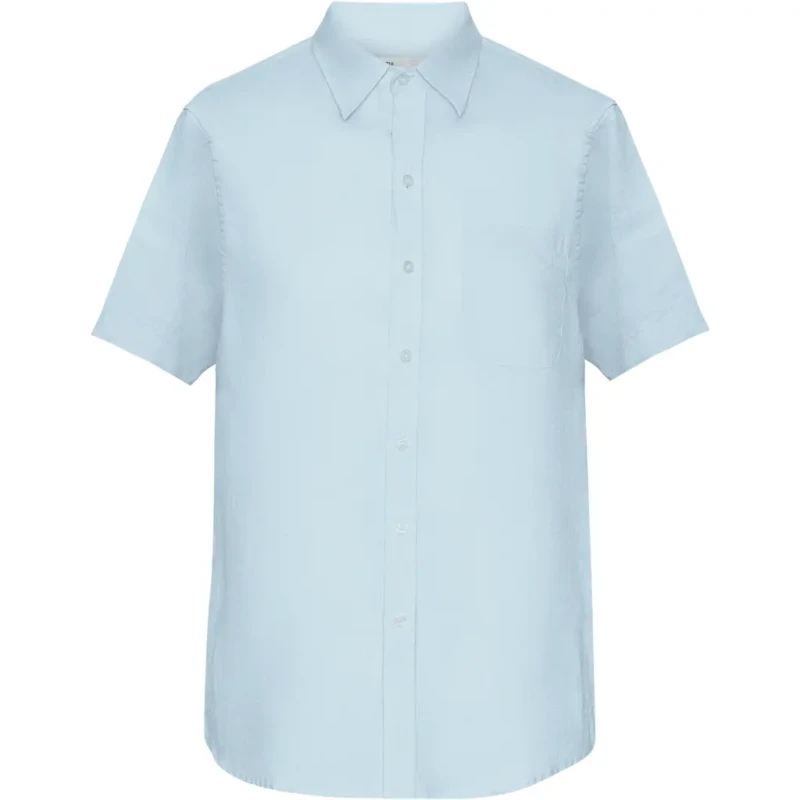 Image of Colorful Standard Linen shirt Colorful Standard Organic polar blue Bleu Male S