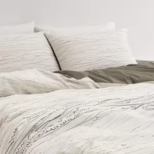 Image of Himeya Less Than 4Hz Super Kingsize Duvet Cover, Vetiver