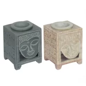 image of 17CM Buddha Soap Stone Oil Burner