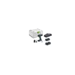 image of Festool - 576447 Cordless drill t 18+3 hpc 4,0 I-Plus