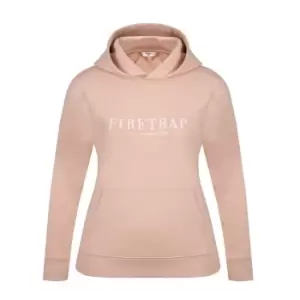 image of Firetrap Large Logo Hoodie - Pink