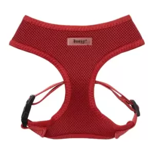 Image of Bunty Soft Mesh Adjustable Dog Harness with Rope Lead - Red - X-Large