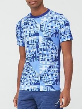 Image of Nike Gpx Academy Tee - Blue/White