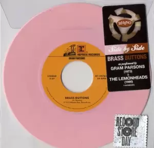Image of Gram Parsons Brass Buttons - RSD15 - Pink Vinyl 2015 UK 7" vinyl 7-547635 (K1)