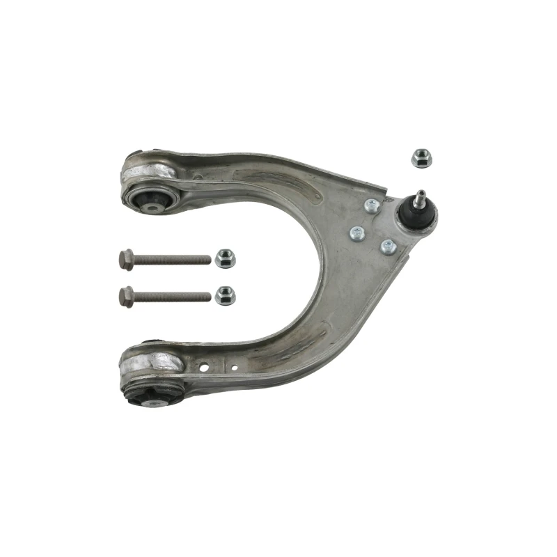 Image of FEBI BILSTEIN 33348 Suspension arm Control Arm, Aluminium, OE Turbo NEW, Upper, with rubber mount, with fastening/mounting material Aluminium Track Co