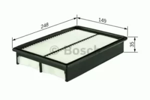 Image of Bosch 1987429146 Air Filter Insert S9146