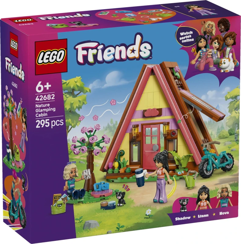 Image of LEGO LEGO Friends Nature Glamping Cabin with Animal Toys 42682
