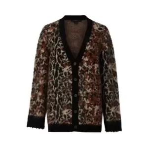 AllSaints AllSaints Leopard Star Cardigan Womens - Brown