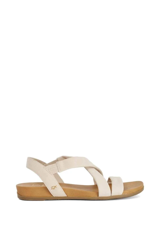 Image of Dune London Womens 'Landies' Sandals in Natural Size: 5 Natural Female 5