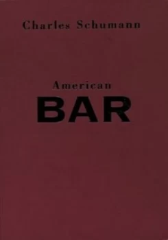 Image of American Bar by Charles Schumann Hardback