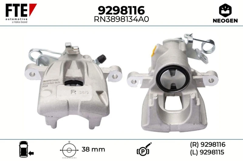 Image of Brake caliper FTE 9298116