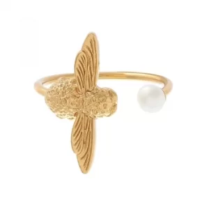 Image of Olivia Burton Pearl Bee Ring