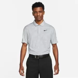 Nike Dri-FIT ADV Tiger Woods Mens Contour Print Golf Polo - Grey