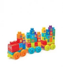 image of Mega Bloks ABC Learning Train Building Set