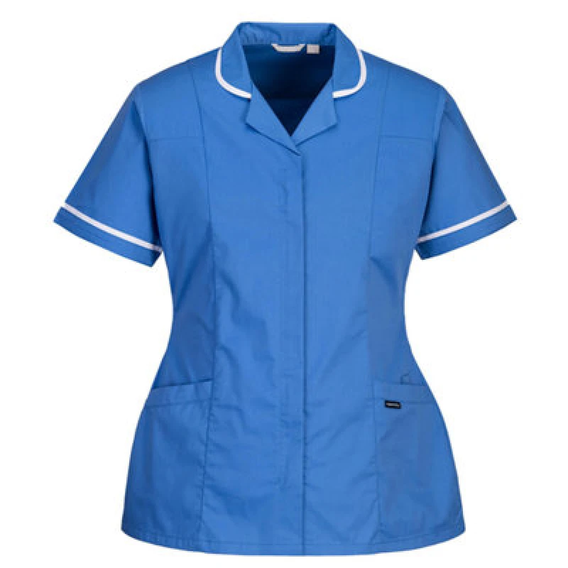 Image of Portwest Womens Stretch Classic Healthcare Tunic LW17HBRL Colour: Blue