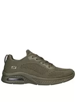 image of Skechers Squad Air Trainers, Olive, Size 4, Women