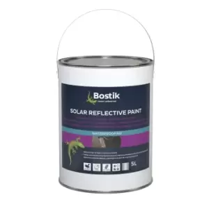 Image of Bostik Waterproofing Silver Effect Downpipes, Gutters & Roofs Sealant, 5L