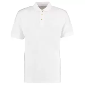 Image of Kustom Kit Workwear Mens Short Sleeve Polo Shirt (XL) (White)
