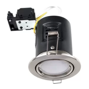 image of Pack of 6 MiniSun Tiltable Fire Rated Downlights in Brushed Chrome