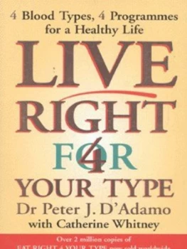 Image of Live Right for Your Type by Peter Dadamo and Catherine Whitney Paperback