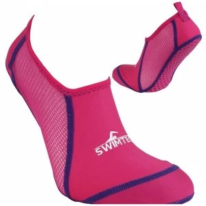Image of SwimTech Pool Sock Pink UK Junior 10-13