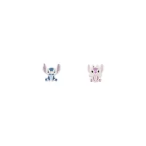 Image of Disney Silver Lilo And Angel Stud Earrings - F6746