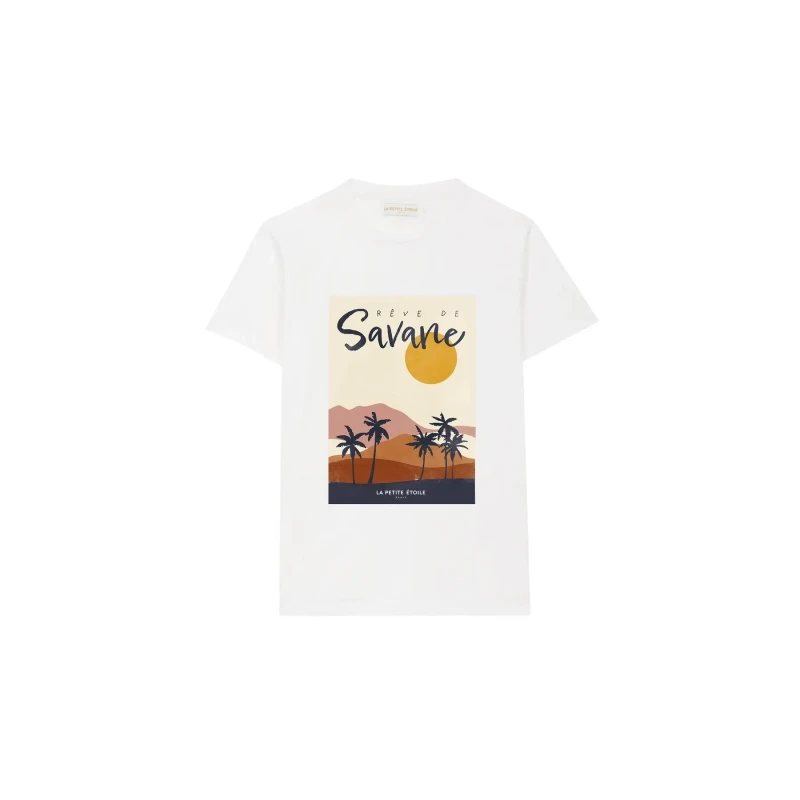 Image of La Petite Etoile Womens T-Shirt La Petite Etoile Tavane Blanc Female M
