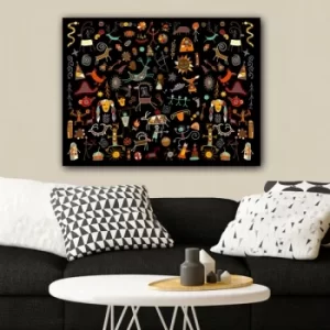 Image of 1376653367_70100 Multicolor Decorative Canvas Painting