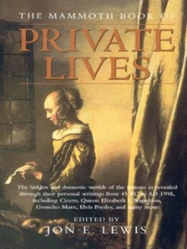 Image of The Mammoth Book of Private Lives by Jon E. Lewis Paperback