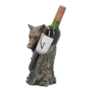 image of Call of the Wine Wolf Wine Bottle Holder