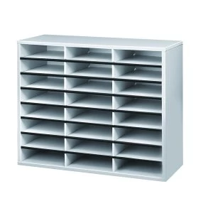 Image of Fellowes A4 Literature Sorter 24 Compartment Dark Grey 25041