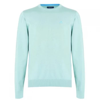 image of Gant Cotton Crew Jumper - Mint 351