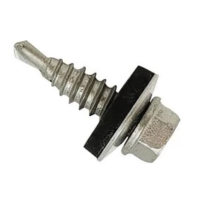 Image of ForgeFix TechFast Self-Drilling Stitching Hex Screw & Washer No. 1 Tip 6.3 x 25mm Box 100
