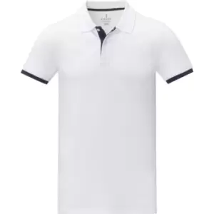 Elevate Mens Morgan Short-Sleeved Polo Shirt (S) (White)